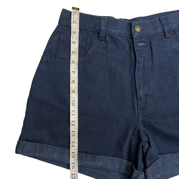 Vintage Y2K No Boundaries High Waist Denim Shorts Womens 11/12 Blue NWT 1997 - Picture 6 of 7